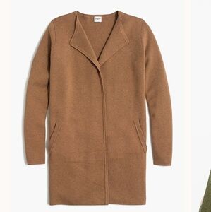 J.Crew Vanessa Knit Sweater-Jacket Tan Size Small